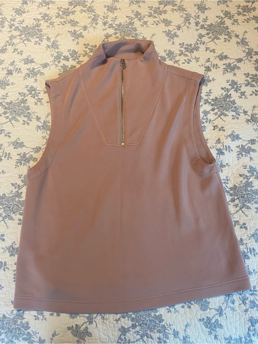 Varley Magnolia Half Zip Tank Ice Mauve Size Medium